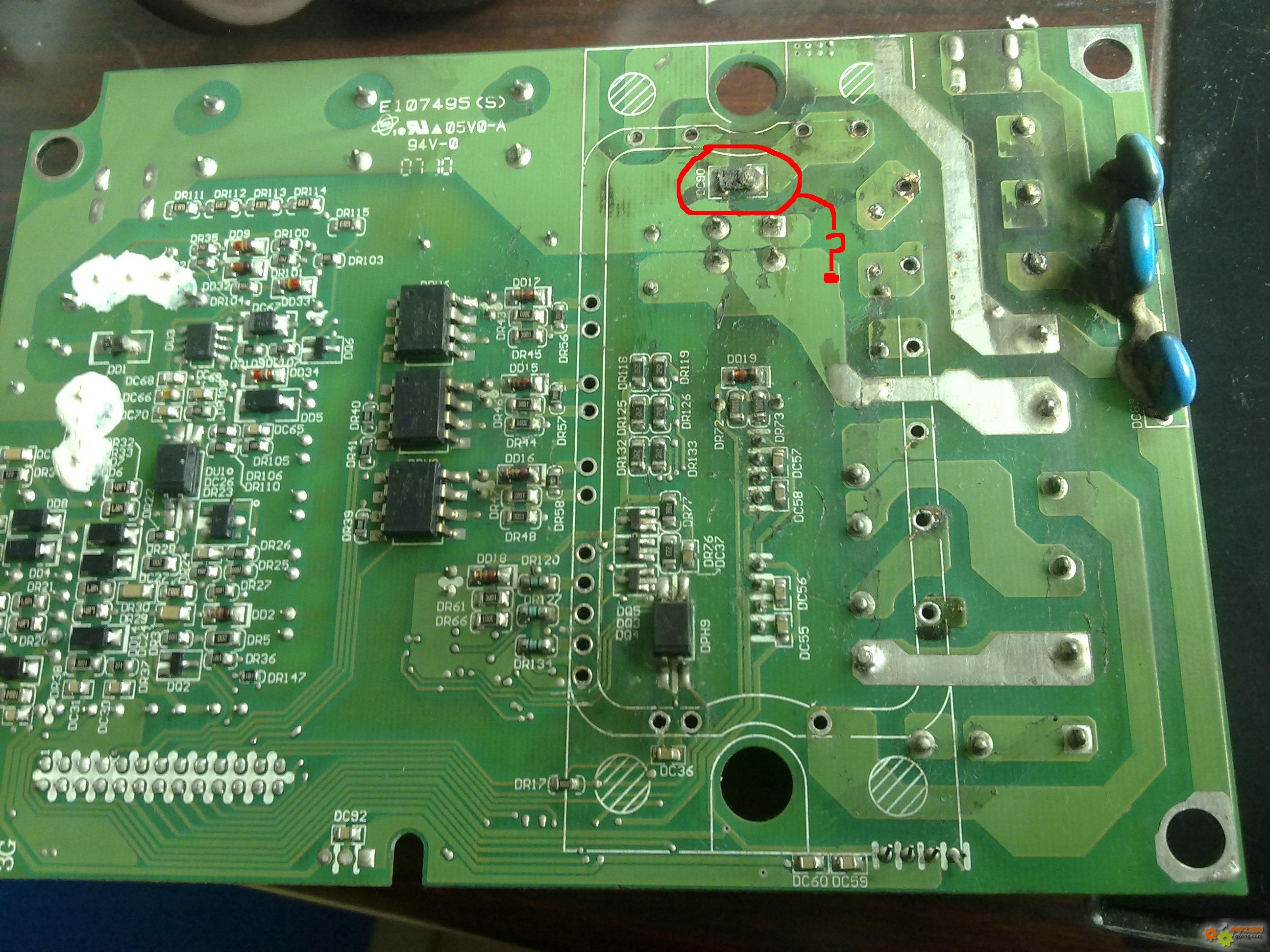 台达变频器VFD007B23A驱动板维修